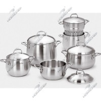 Stainless steel belly cookware set