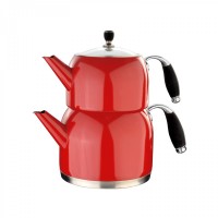 stainless steel double teapot