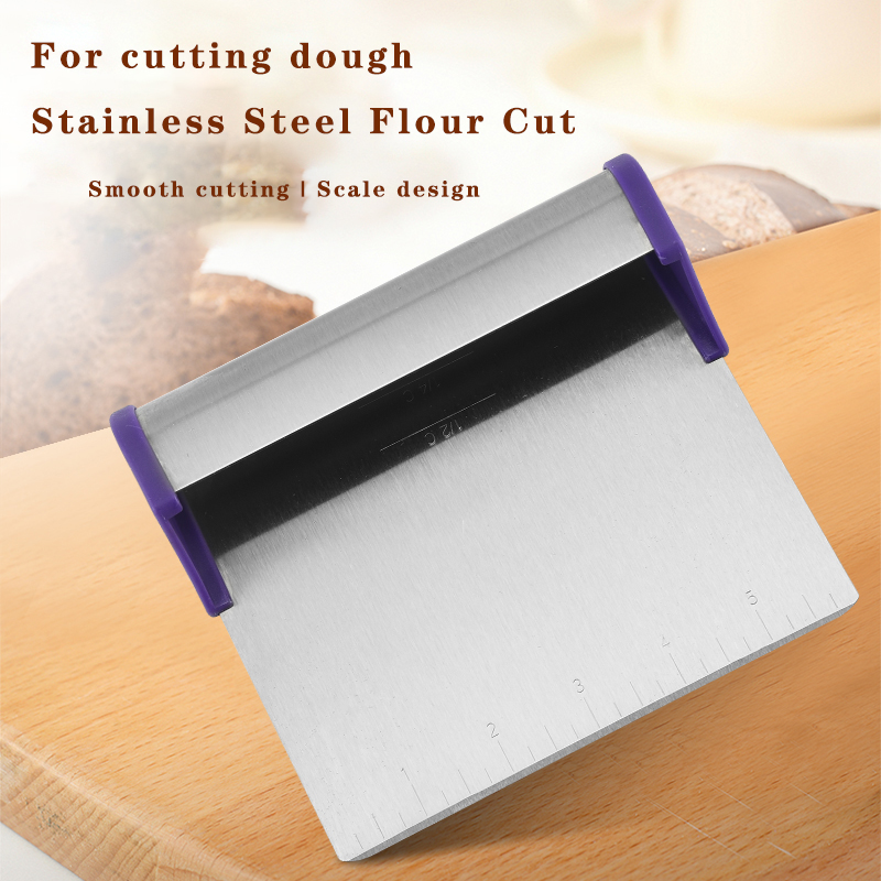 Stainless steel noodle cutter flour cut dough cut flour sausage flour scraper cream cake scraper bak图2