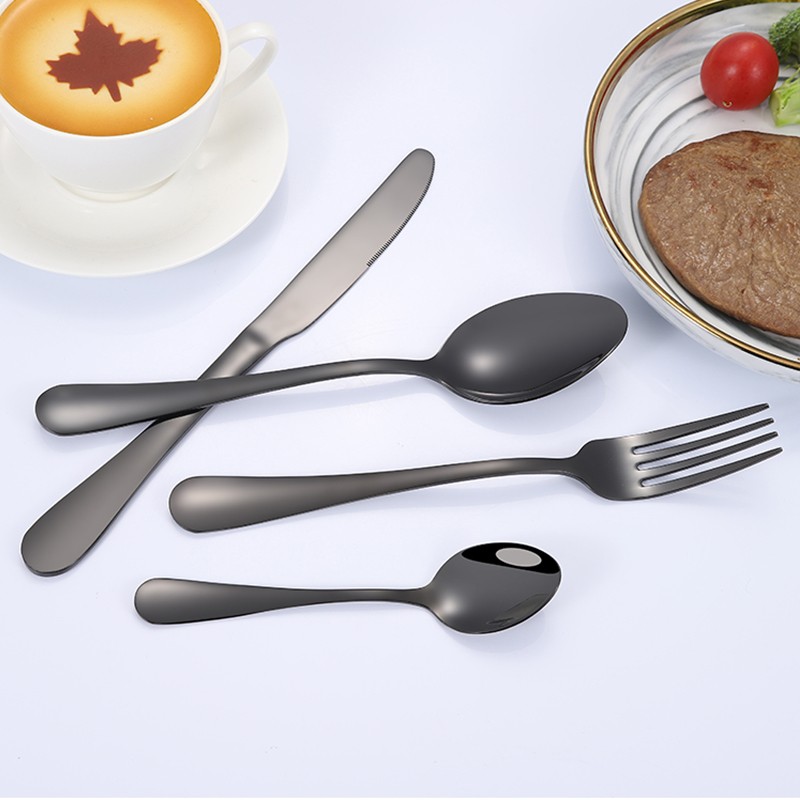 Jieyang rongcheng Shengde Stainless Steel metal cutlery set silver luxury flatware set 24pcs图5