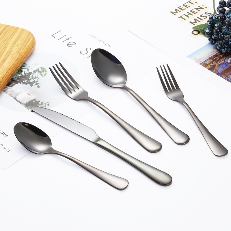 Nice elegant rose gold cutlery hotel stainless steel cutlery set/flatware set Spoon Fork Knife图6