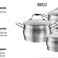 BB02 Belly shape series 6 pcs cookware set