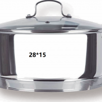 28x15 cm stockpot with lid