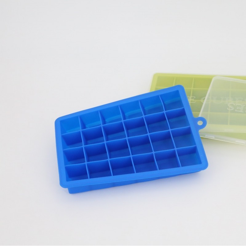 Ice Cube Tray Silicone Square Ice Trays Easy Release Stackable Ice图3