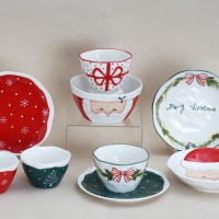 Christmas/ hand painted/porcelain/tableware/dinnerware/Horece