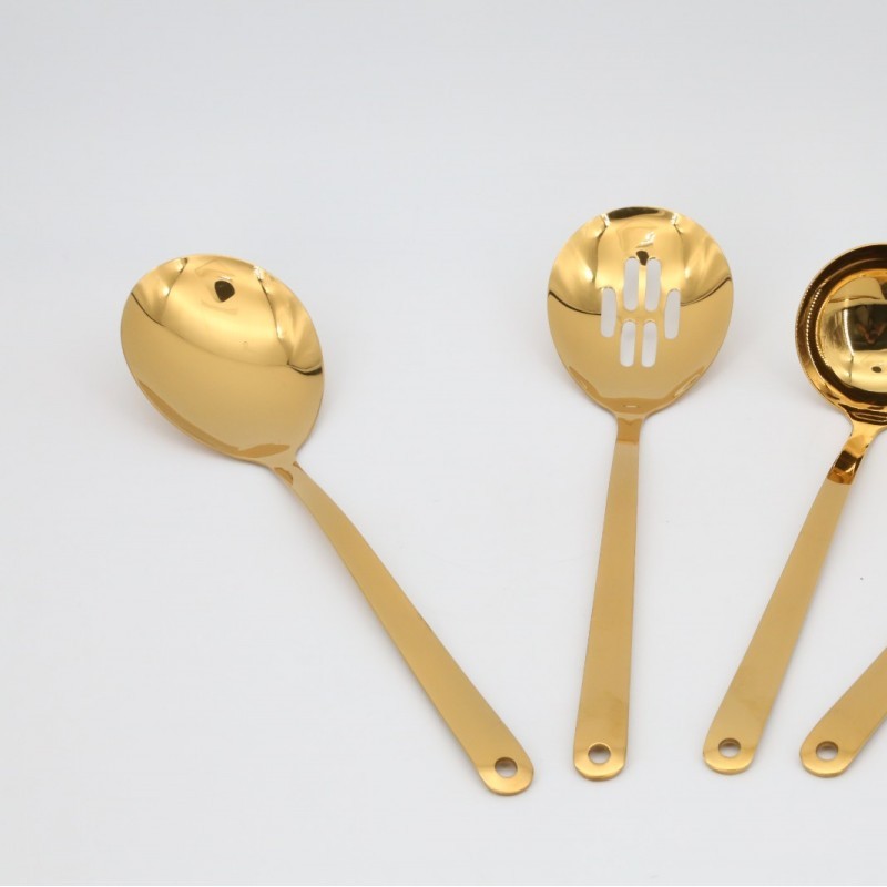 304 stainless steel thickened gold hot pot spoon Restaurant hot pot restaurant commercial large soup图6