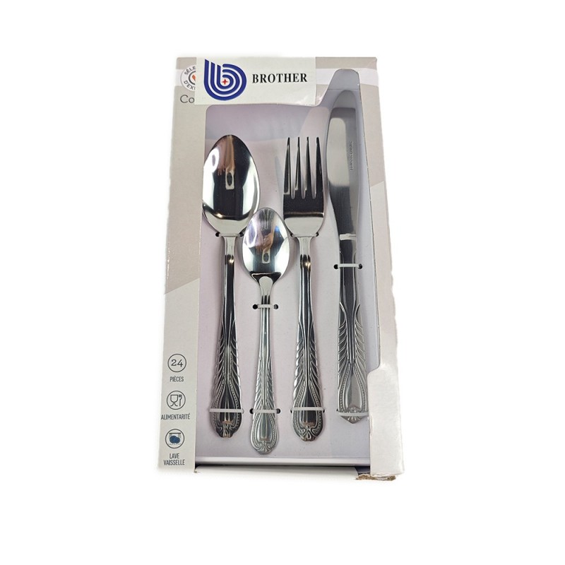 Hotel steak knife fork and spoon 24-piece stainless steel-figure图5