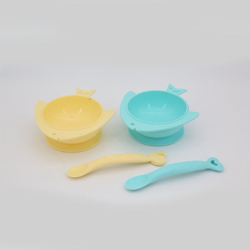 Cute 4-piece silicone cutlery set图2