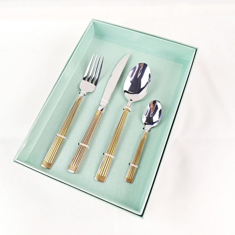 4-piece stainless steel tableware set图2