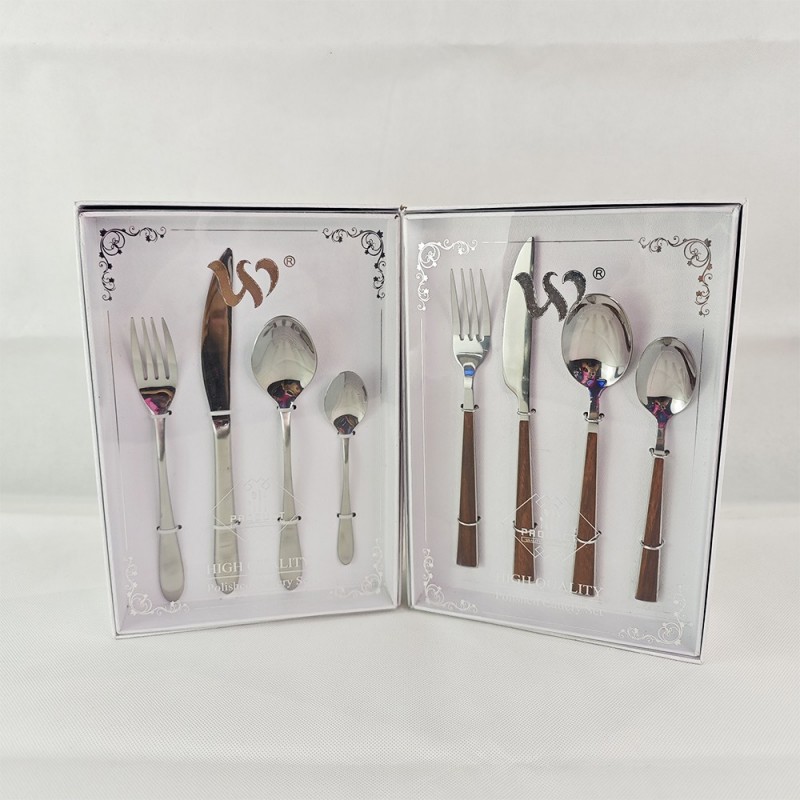 4-piece stainless steel tableware set图1