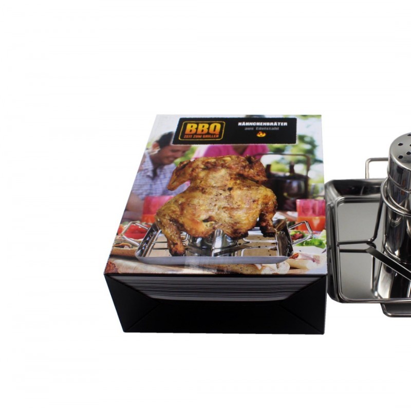 Stainless steel set of roast chicken dish seasoning rack图2