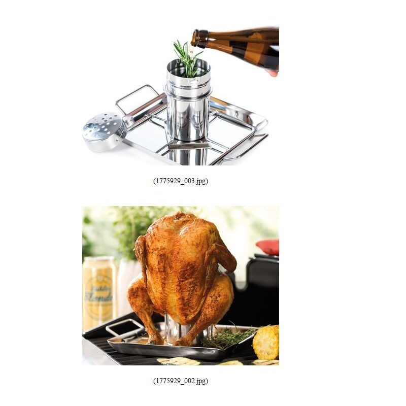 Stainless steel set of roast chicken dish seasoning rack图4