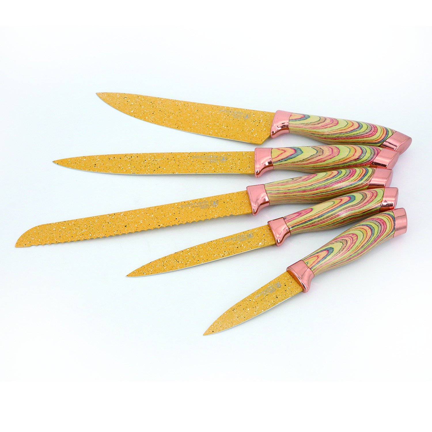 5-piece yellow ceramic cutlery set图6