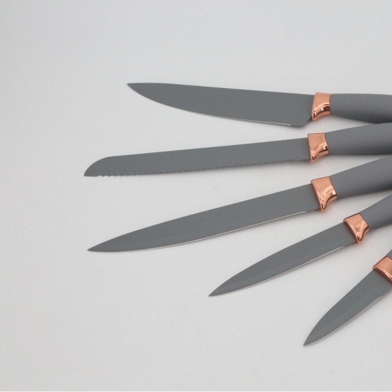 Grey kitchen knife six-piece set图6