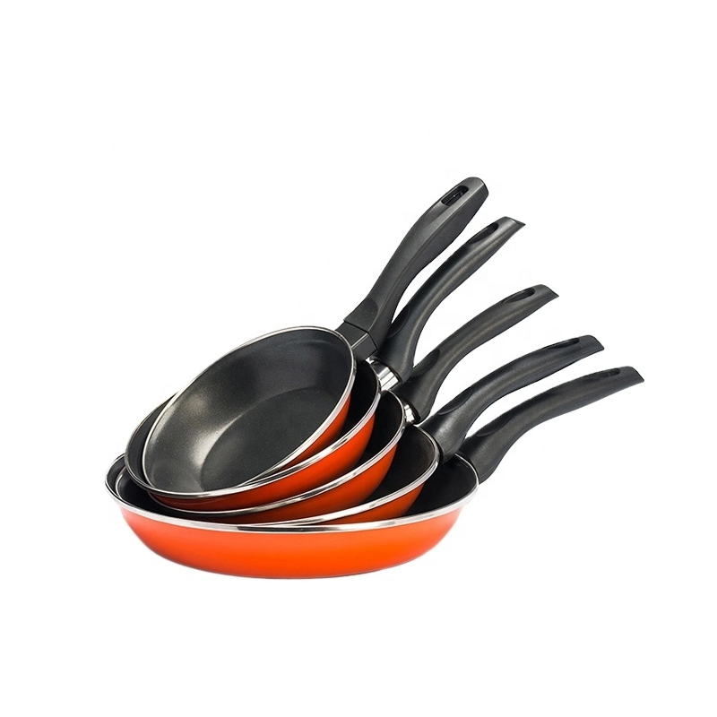 Wholesale Frypan Inside Non-Stick Coating Outside Enamel Coating Metal Steel Frying Pan Kitchenware 图1