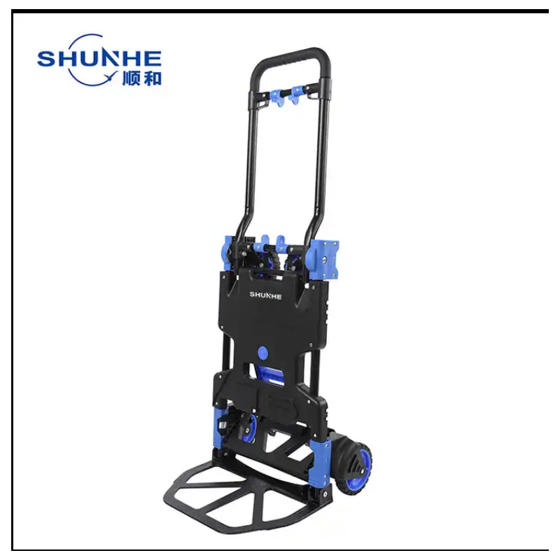 Portable Folding Wagon Hand Truck Multi-purpose Aluminum Dolly Foldable 300lb Trolley Cart图1