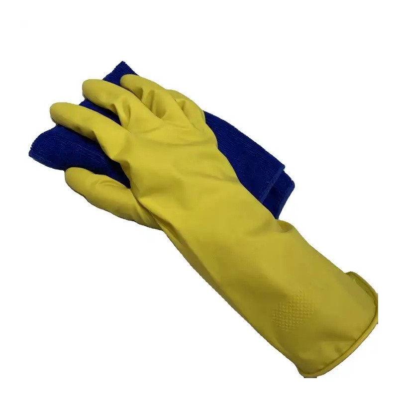 household gloves rubber latex, kitchen cleaning dishwashing household waterproof car washing rubber图2