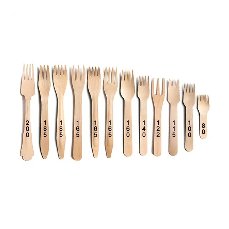 KICA Birch wood individual package elegant wooden knife fork spoon disposable图3