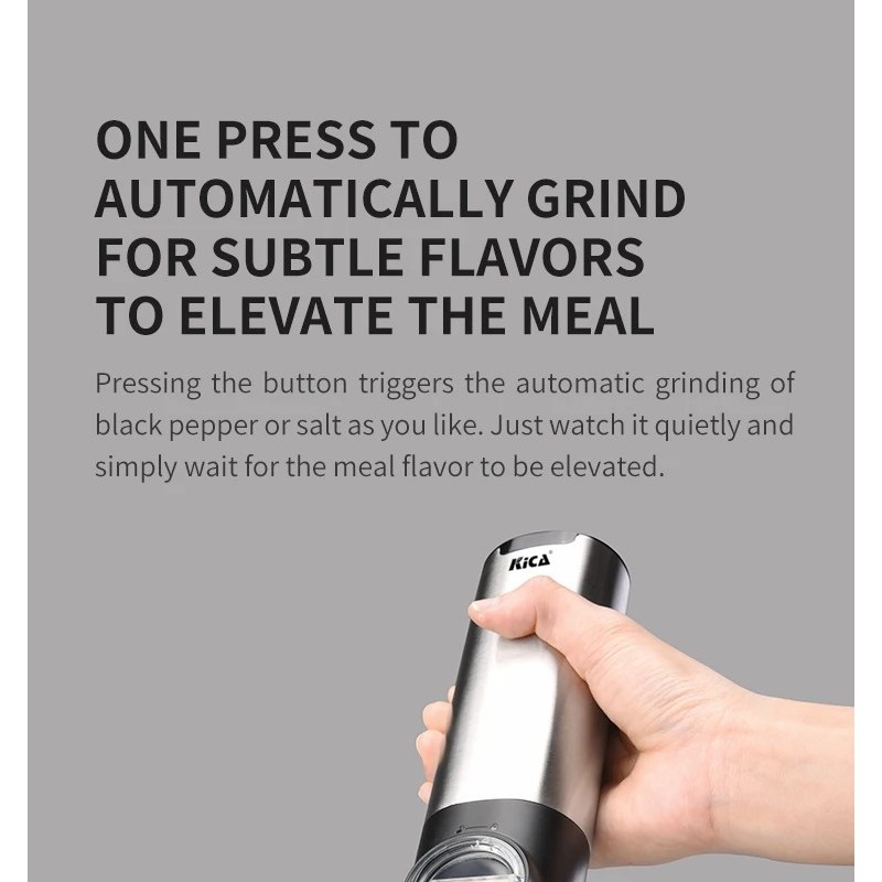 Electric Kitchen Salt and Spice Grinder Home Hand-held Automatic Grinding Miller Adjusta图3