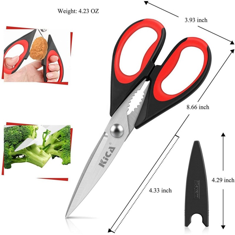 Hot sell Heavy duty super sharp kitchen shears All-purpose scissors for kitchen图2