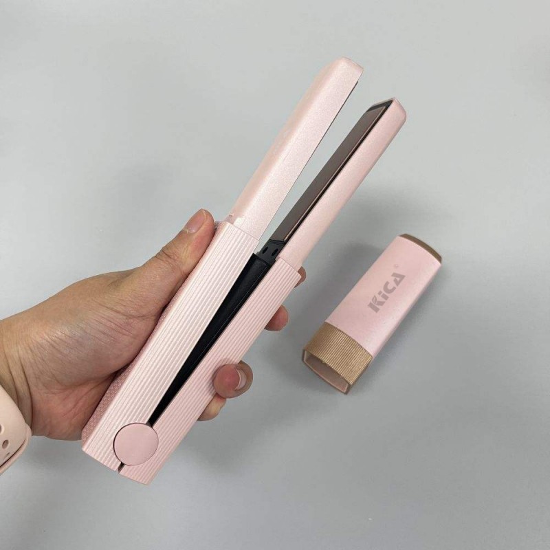 Three Temperature Adjustments Flat Iron Wireless Portable Cordless Hair Straightener Rechargeable Mi图2