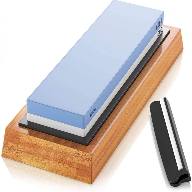 Premium Whetstone Knife Sharpening Stone 2 Side Grit 1000/6000 Waterstone- Whetstone Knife Sharpener图2